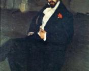 鲍里斯克斯托依列夫 - Portrait of the Painter Ivan Bilibin